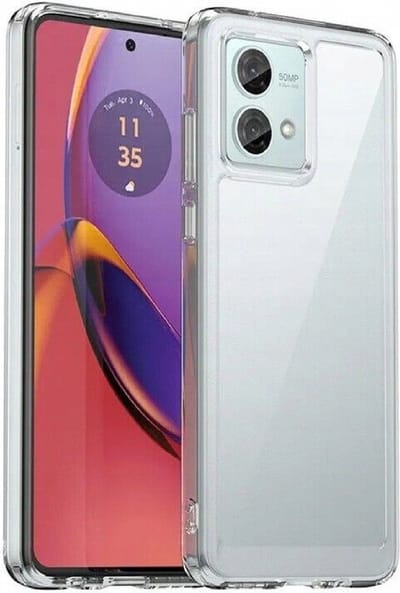 Geschikt voor Motorola Moto G84 Hoesje - Siliconen - Moto G84 Siliconen Hoesje Transparant Case