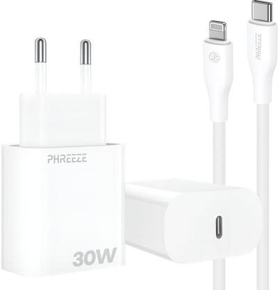 30W usb C adapter set geschikt voor iPhone en iPad met Lightning naar usb C kabel 1 meter