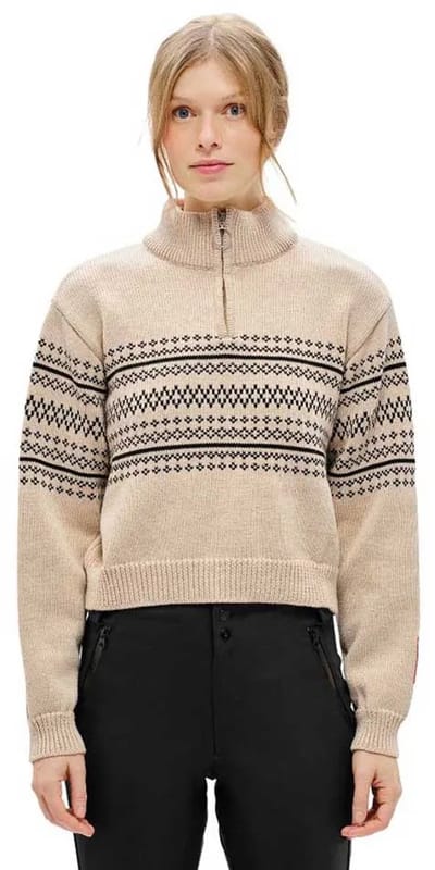 The Mountain Studio Ski Lambswool Trui Beige M Vrouw