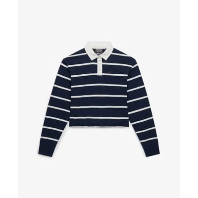 Damespolo met lange mouwen Superdry Athletic Essentials Stripe