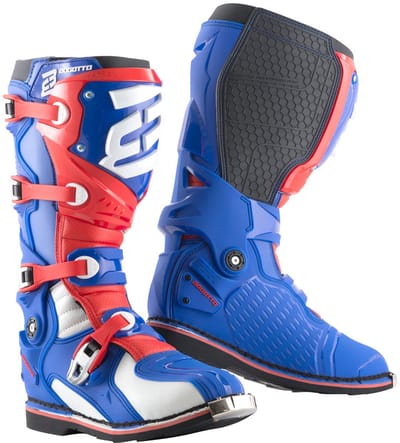 Bogotto MX-7 S Crosslaarzen Wit Rood Blauw - Laars