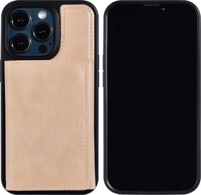 UNIQ Accessory Gouden Back Cover Telefoonhoesje voor Apple iPhone 13 Pro – PU-materiaal – Bescherming van Telefoon.