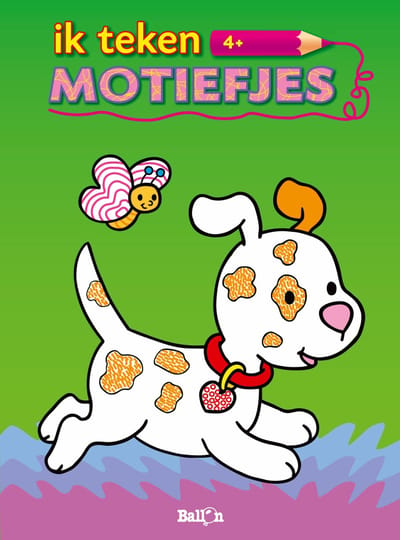 Ballon Kleurboek Motiefjes Junior 27 X 20 Cm Papier Groen