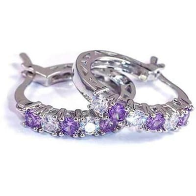 Delicate Ronde Zilver 925 Sieraden Edelstenen Oorbellen Voor Vrouwen Ovale Ruby Oordruppels Dating Vrouwelijke Gift gray