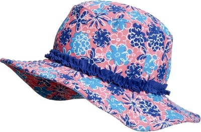 Playshoes zonnehoed lila bloemen