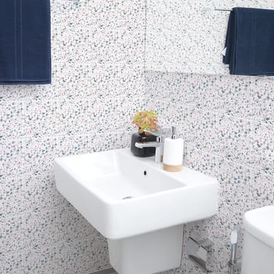 Zelfklevende tegelmuurstickers voor keuken en badkamer - 60 ZECCA Terrazzo tegelstickers - 60 stickers 20x20cm