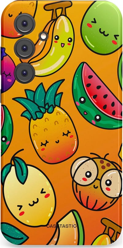 Casetastic Hoesje Geschikt voor Samsung A35 - Stijlvolle Beschermende Duo-layer Case - Fruitastisch