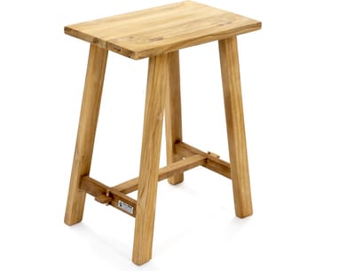 TMS Kruk Bijzettafel Nachtkast "Ganesja" Teak 48 x 30 x H 60 cm | Multifunctioneel en Stijlvol