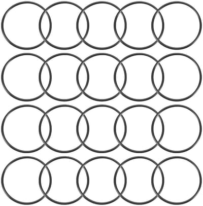 Dailygoods- O-ringen 20 Stuks - Nitrilrubber - 58 mm Buitendiameter - 51,8 mm Binnendiameter - 3,1 mm Breed - Afdichtingsset - Afdichtringen