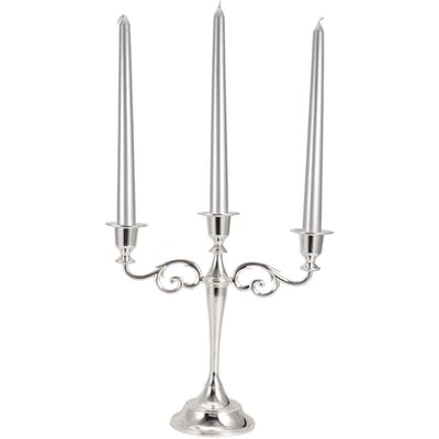 Vintage Romantische 3-armige Kandelaars voor Bruiloft Eettafel Decoratie white