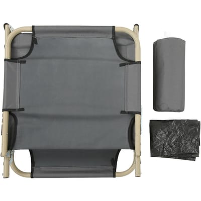 Lit pliant pour une personne, chaise longue inclinable et pliable pour le camping, le bureau, la pause déjeuner et l'extérieur