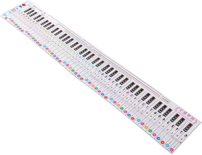 Pianotoetsenbord Notentabel - Leergids Muziek - Muziek Leren - Genummerde Notatie - 88 Toetsen - Kleurrijk