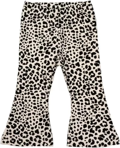 R Rebels - Legging - Flared Pants - Leopard Cream - Grijs/Zwart - Maat 50