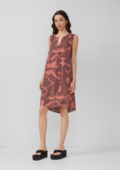 Viskose jurk dames QS Regular Fit