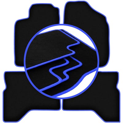 CARLUX-BLUE automatten voor: Mitsubishi Pajero Sport I SUV (1996-2008)