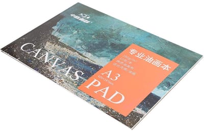 Cosensi- Olieverfpapier A3 - Katoenen Canvas Pad - Professionele Accessoires - 420x297mm - Geschikt voor Olieverf/Acrylverf - Flexibel en Hoogwaardige Hardheid - Schilderpapier