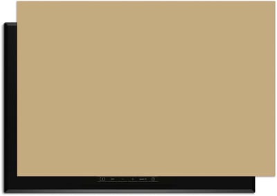 KitchenArt - Champagne Glow – Inductie Beschermer - 90x50 cm - Kookplaat Beschermer - Luxe Afdekplaat Inductieplaat - Anti-slip & Oprolbaar - Beschermmat Inductiekookplaat