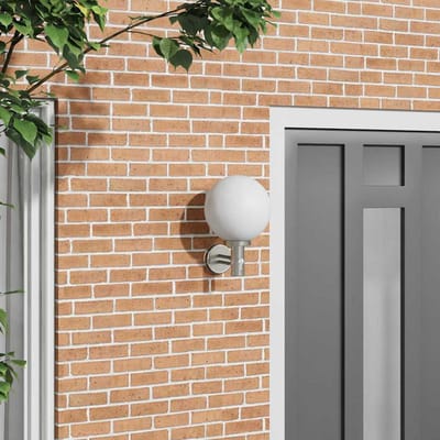 vidaXL Buiten Wandlamp Zilver 28 x 25 x 38 cm