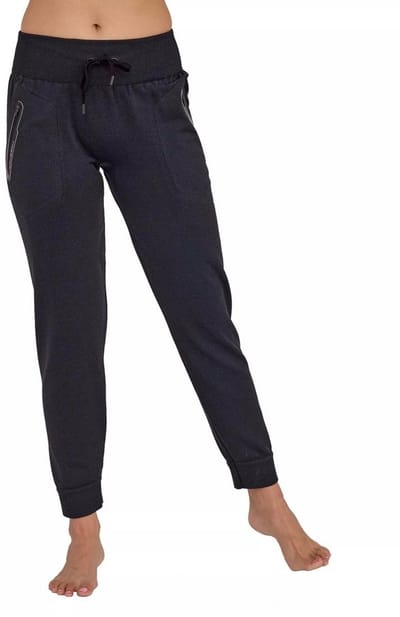 Brubeck FUSION Dames Performance Joggingbroek - Comfortabel & Ademend voor Outdoor, Training & Lifestyle - Zwart S