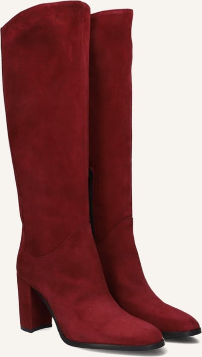 LINA LOCCHI Ar 140 Laarzen - Suède - Dames - Rood - Maat 37