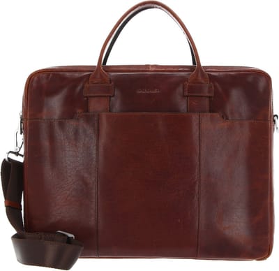 SADDLER Afzonderlijke gevallen Business tas met laptopvak Vadstena Computer Bag Midbrown Bruine