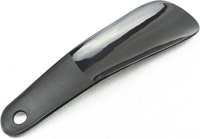 Scoby - Schoenlepel - Schoen Aantrek Hulp - Instaphulp - Kunststof - 16CM - Zwart