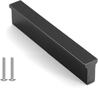 Zwarte Keukenladen Handgrepen van Aluminium Legering, 2 Stuks, 128mm Inclusief Schroeven voor Kasten, Lades en Meubels