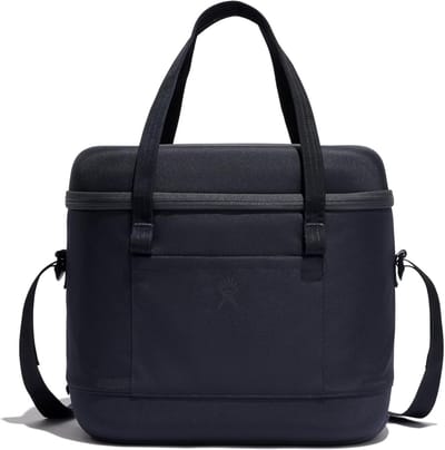 Geïsoleerde Draagbare Koeltas 20L - Houdt Inhoud 24 Uur Koel - Lichtgewicht Sling Tas - Zwart