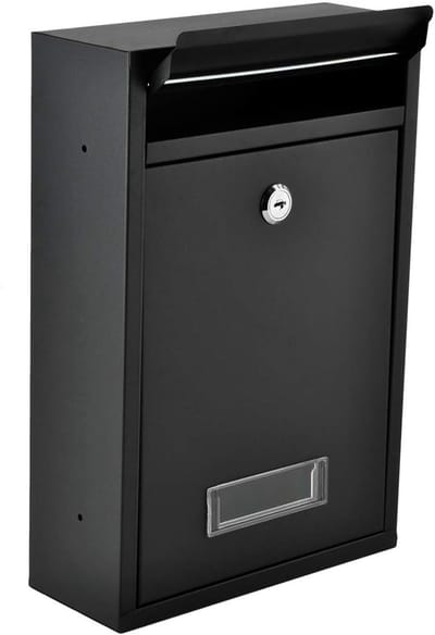 Key veiligheidsflap Easy Installatie - Letterbox Black 2 - Veiligheidsslot - 6237