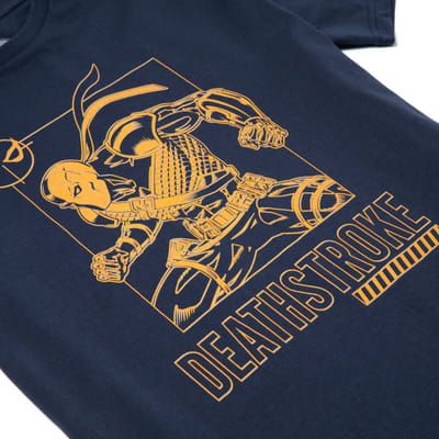 Batman Villains Deathstroke Men's T-Shirt - Navy - S