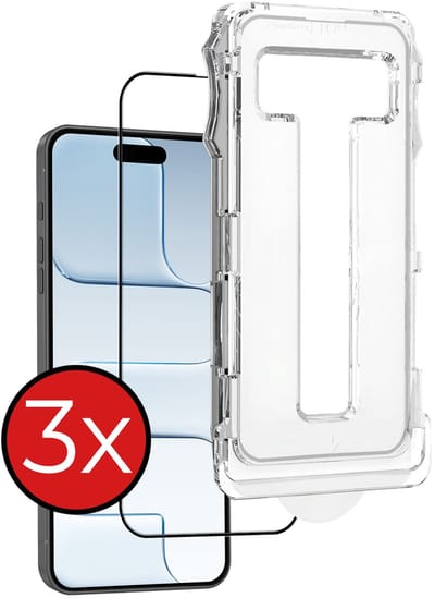 Screenprotector - 3 Stuks - Geschikt voor Apple iPhone Air - Met Installatie Kit - Beschermglas - Gehard Glas - Tempered Glass - Screen Protector