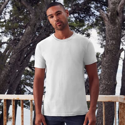 Fruit Of The Loom Mens Ringgesponnen Premium Tshirt (Wit)