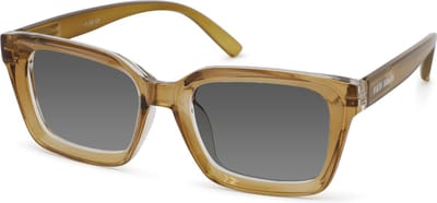 Vista Bonita YUGO – Zonneleesbril UV400 – Sterkte +1.00 – Kleur Desert Brown – Unisex model - Opvallend montuur – Stevige pasvorm – Flexveren - Inclusief etui en doekje