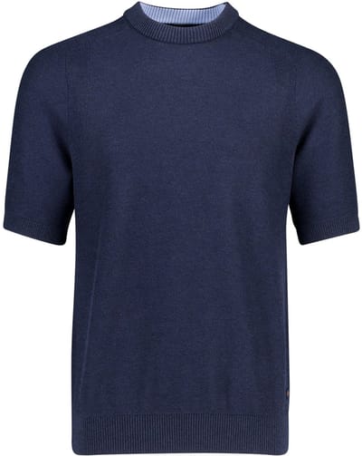 donkerblauwe Boss Orange Kencel knitted T-shirt