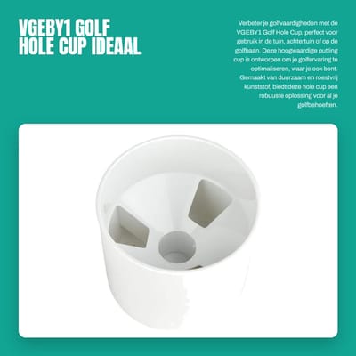 Dailygoods- Golfhole Hoogwaardige Kunststof - Golfaccessoire - Tuin/achtertuin - Oefenmateriaal - Lichtgewicht - Duurzaam - Golfcup