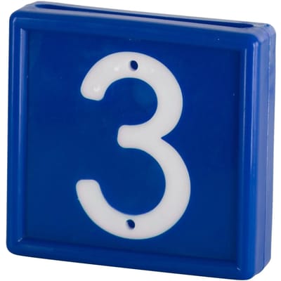 Genummerde markeerkraag om op de armband te schuiven Kerbl N°3 (x10)