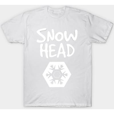 T-shirt Femme Snow Head Imprimé Harajuku Kawaii T-shirt Été Manches Courtes T-shirt Femme Haut Tee 4XL blanc
