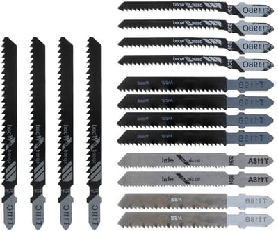 Zaagbladen Set - Fijnzaagbladen Metaal - Materiaal Zagen - HCS HSS Materiaal - 16 Stuks - Zilver