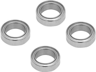 Allecto - Rvs Kogellagers - Dubbel Afgedicht - Set van 4 voor Een Vloeiende Beweging - Ideaal voor Fietsen en Speelgoed - Afmeting 8x12x3.5 mm - Be...