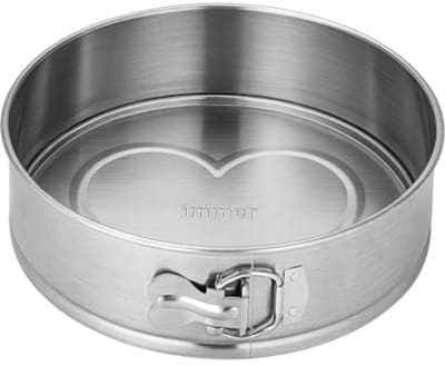 SnelShoppen - Bakvorm Roestvrij Staal Taartvorm Springvorm 25 cm - PFAS-vrij, Vaatwasmachinebestendig, Ongecoat, Perfect voor Feesten en Keuken