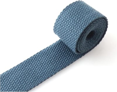 Katoenen Singels Band - Band Materiaal - Klus Projecten - Duurzaam Polyester - 5 Meter - Blauw
