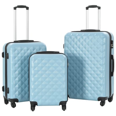 vidaXL - 3-delige - Harde - kofferset - ABS - blauw