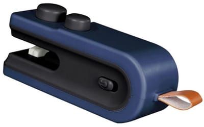 Zakverzegelaar - Mini sealer - Houdt snacks vers - USB-C oplaadbaar - 2-in-1 functie - Marineblauw