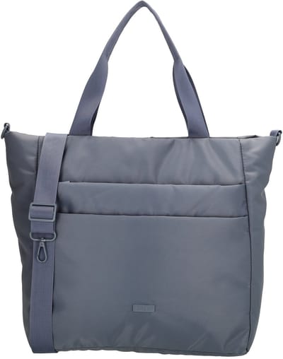 Beagles Duomo Shopper - Lichtgewicht - Crossbody - Schoudertas - Afneembare/Verstelbare Schouderband - Veiligheidssluiting - Safety Zipper - Praktische Indeling - Tote Bag - Dames Tas - Jeansblauw