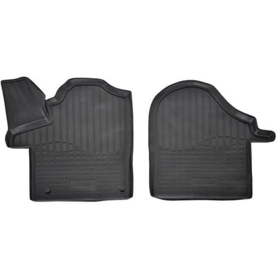 Tapis De Sol En Caoutchouc TPE - NORM Liners - Mercedes Vito W447 - Antidérapant - Résistant - Facile à nettoyer noir