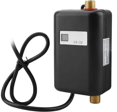 Elektrische Doorstroomverwarmer - Boiler Badkamer Keuken - Direct Warm Water - Temperatuurweergave - 3800W - Nero