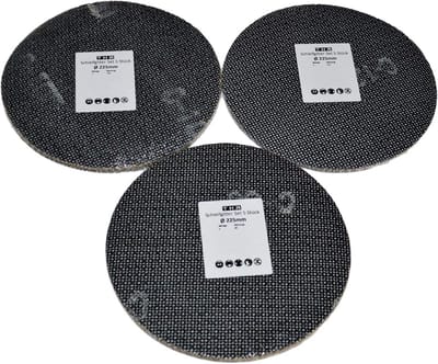 Schuurrooster Ø 225 mm - Klittenband Schuurschijven Set van 15 - 80, 100, 120 - Perfect voor Plafondslijper