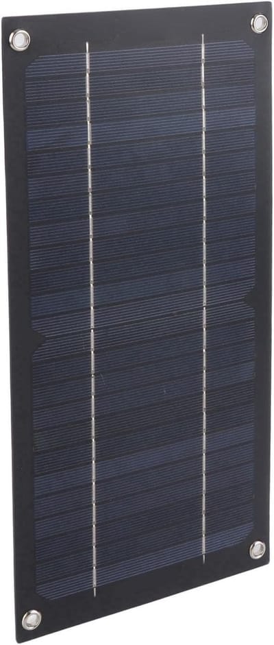 Zonnepaneellader Set - Draagbaar Paneel - Accu Opladen - Monokristallijn Silicium - 18V 100A - Zwart