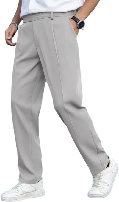 Livano Pantalon Heren - Chino - Golfbroek - Nette Broek - Elastische Tailleband - Volwassenen - Khaki - S