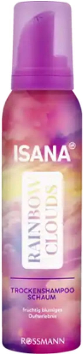 Isana Droogshampoo - Schuim - Rainbow Clouds | 1x 150 ml - Fruitige-bloemige Geur | Verzorgend - Volume - Limited Edition 2025